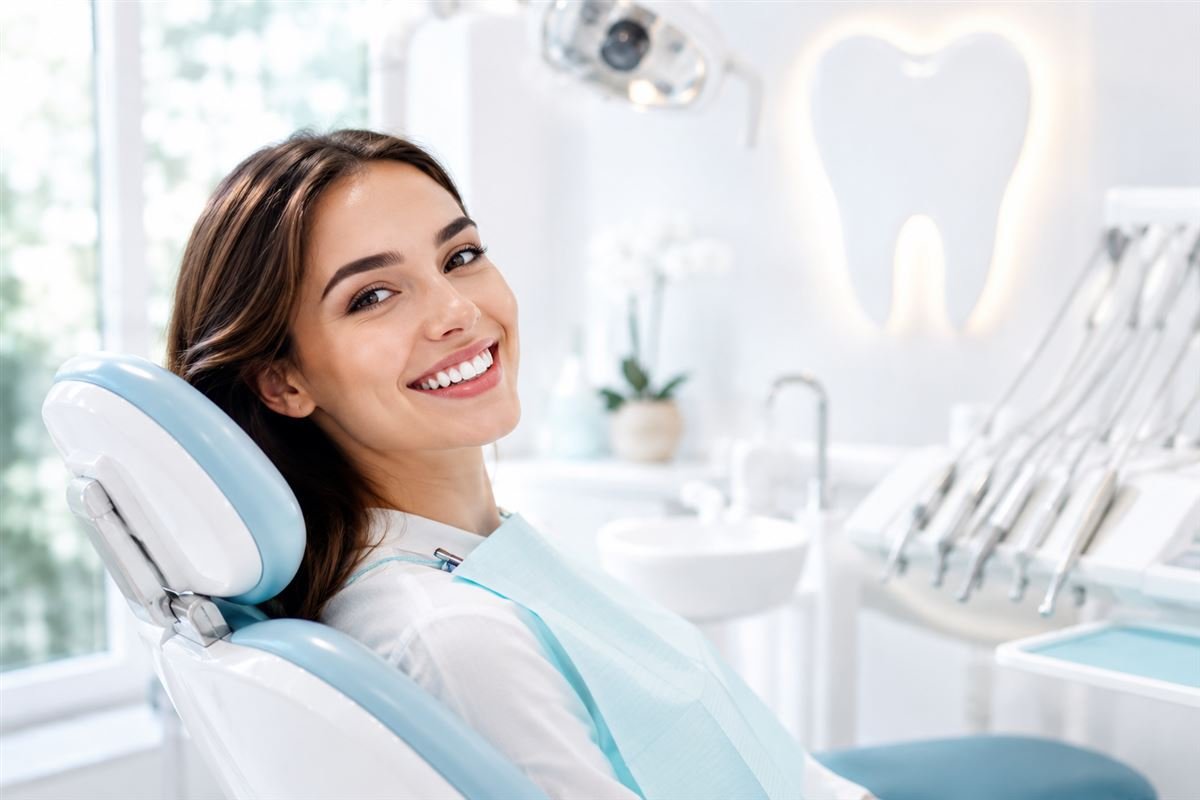 BrightSmile Dental — patient smiling