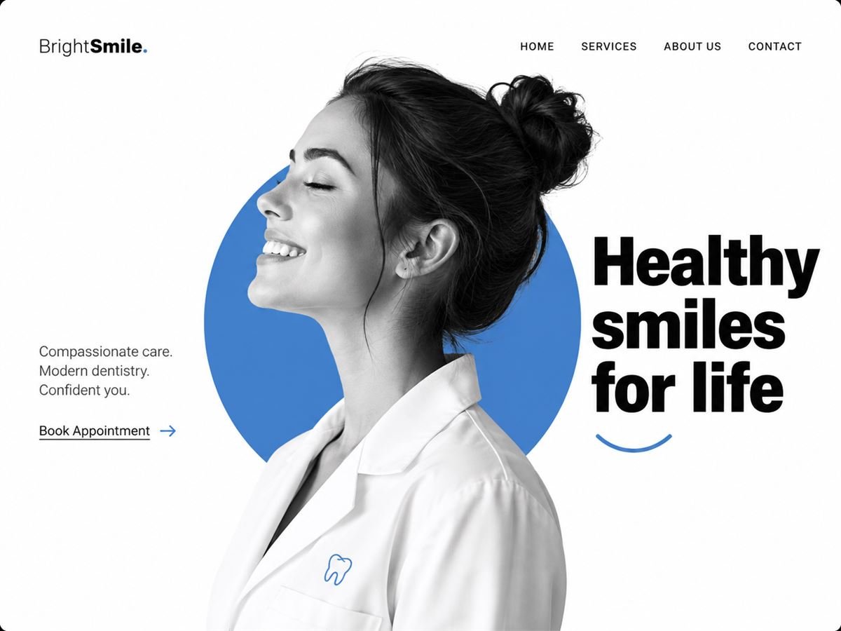 BrightSmile Dental website